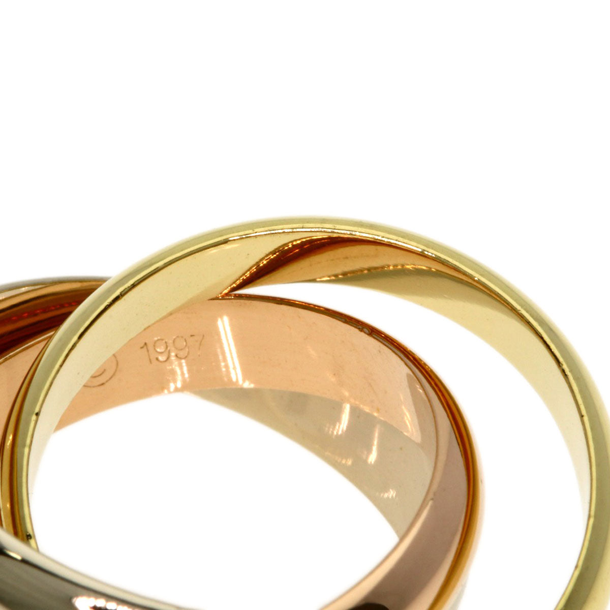 CARTIER Trinity #49 Ring K18 Yellow Gold 18K Pink GoldLadies [Used]