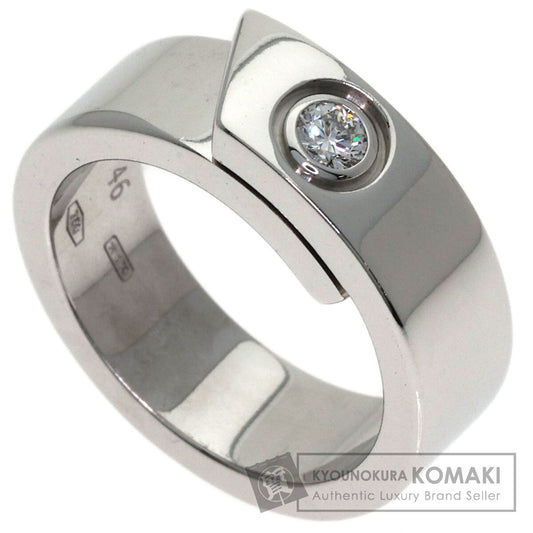 CARTIER Anniversary Diamond #46 Ring K18 White Gold Ladies [Used]