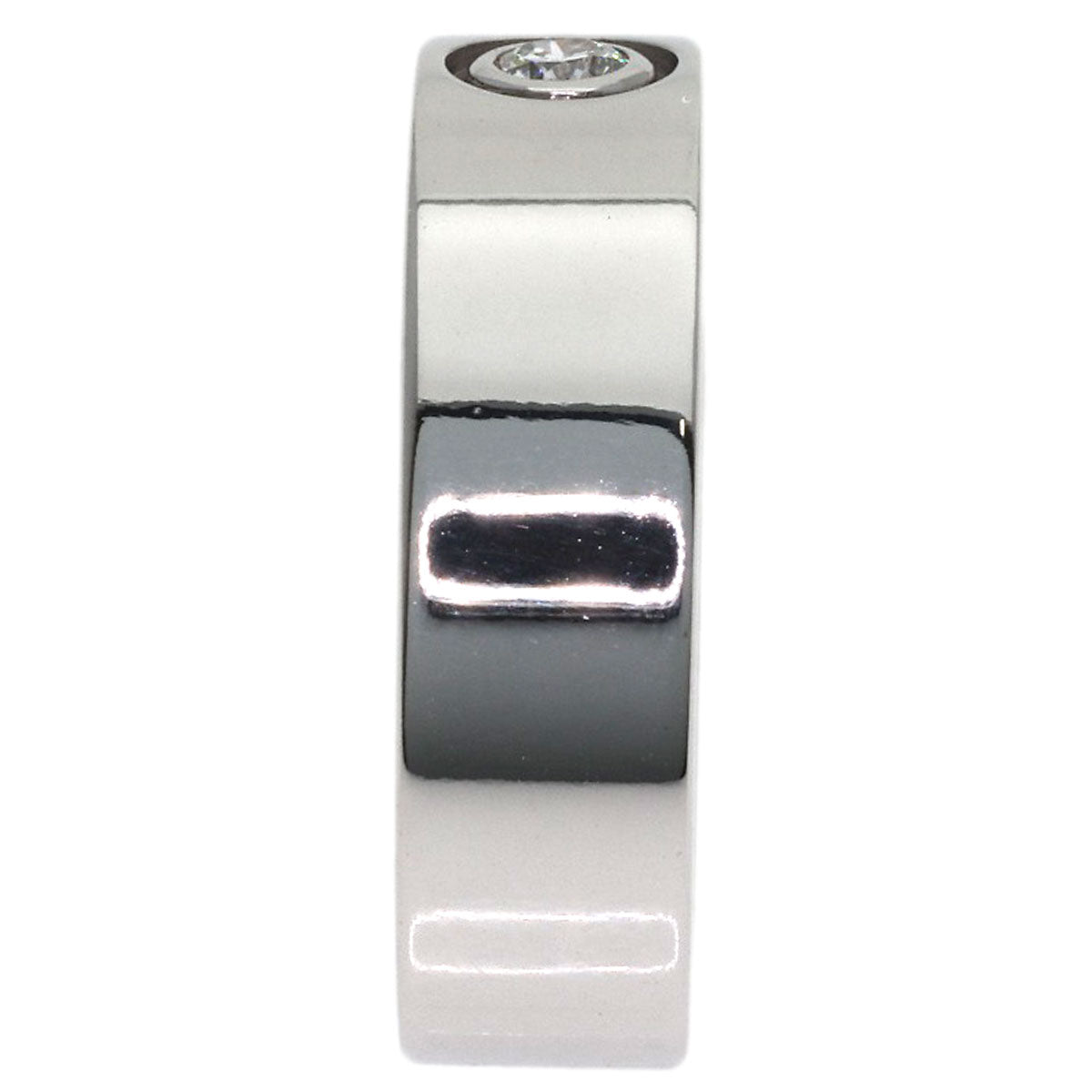 CARTIER Anniversary Diamond #46 Ring K18 White Gold Ladies [Used]