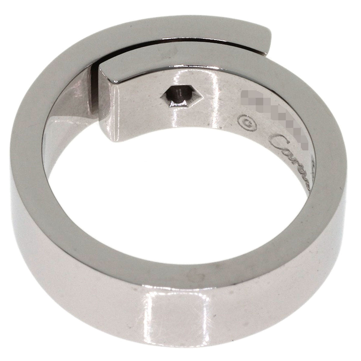 CARTIER Anniversary Diamond #46 Ring K18 White Gold Ladies [Used]