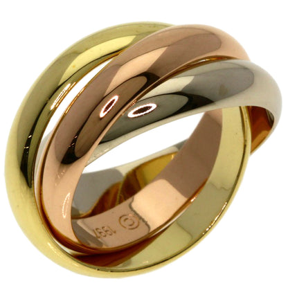 CARTIER Trinity MM #48 Ring K18 Yellow Gold K18 White GoldLadies [Used]