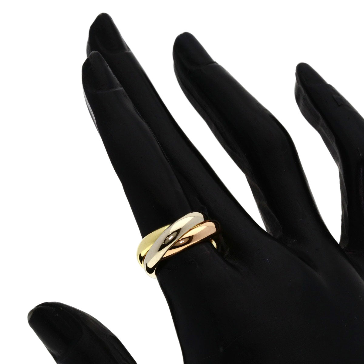 CARTIER Trinity MM #48 Ring K18 Yellow Gold K18 White GoldLadies [Used]