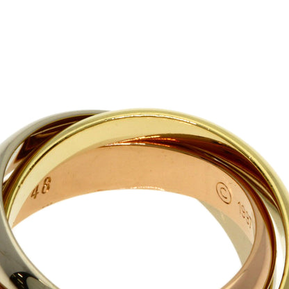 CARTIER Trinity MM #48 Ring K18 Yellow Gold K18 White GoldLadies [Used]