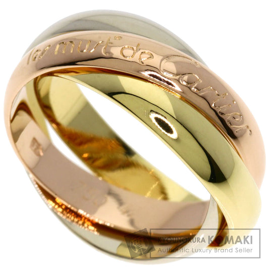 CARTIER Trinity #48 Ring K18 Yellow Gold 18K Pink GoldLadies [Used]