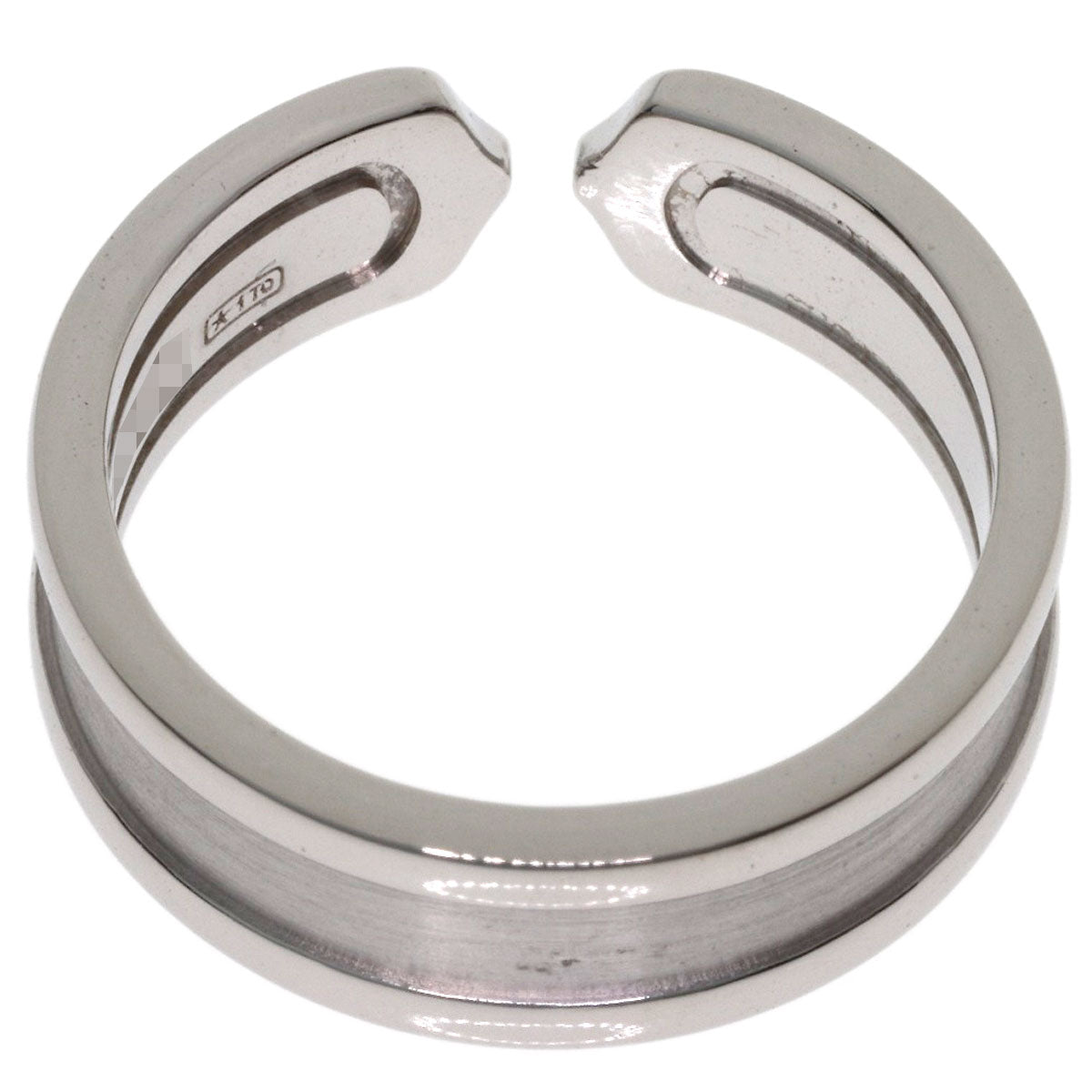 CARTIER C2 Ring SM #53 Ring K18 White Gold Ladies [Used]