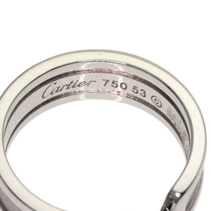 CARTIER C2 Ring SM #53 Ring K18 White Gold Ladies [Used]