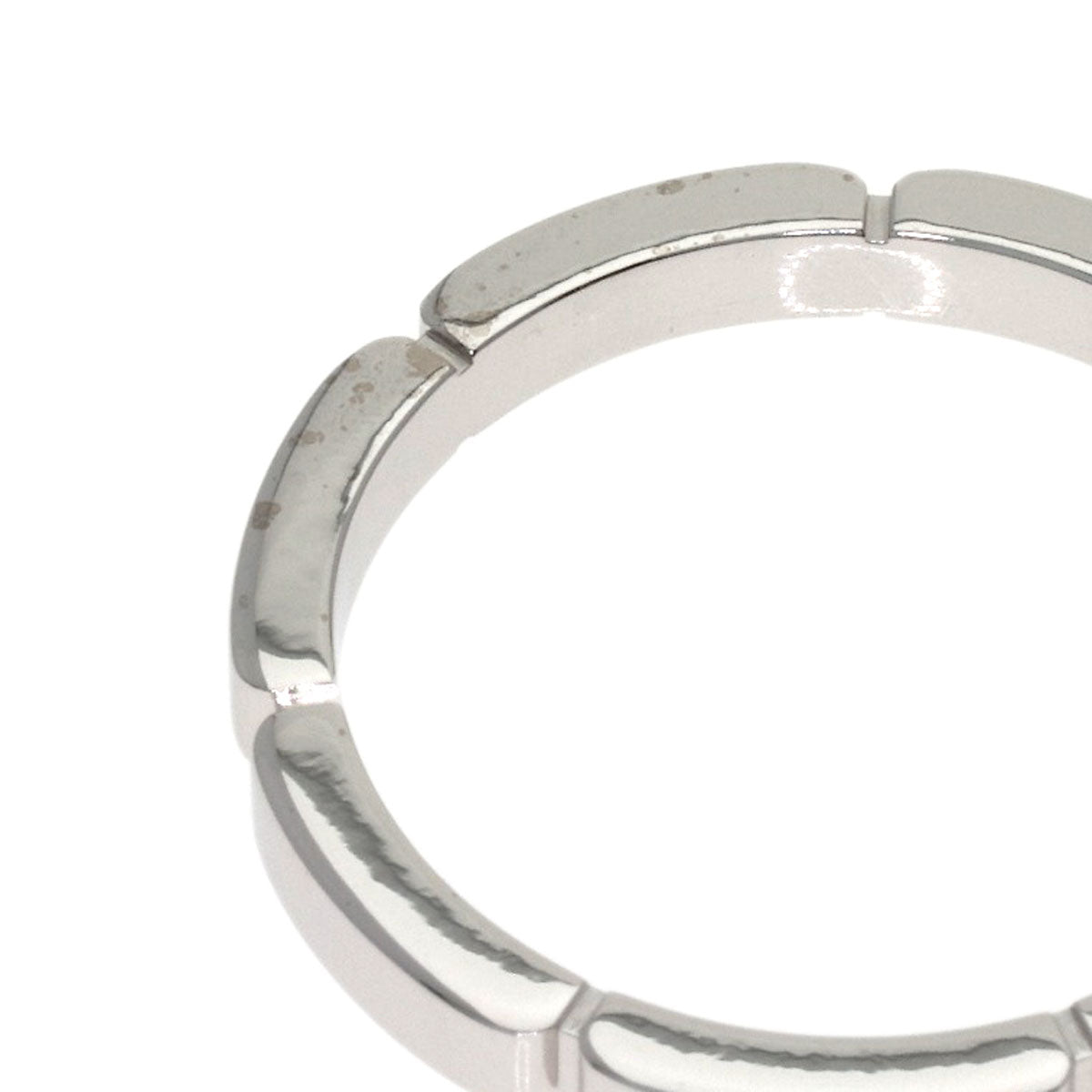 CARTIER Lanier # 57 Ring K18 White Gold Ladies [Used]