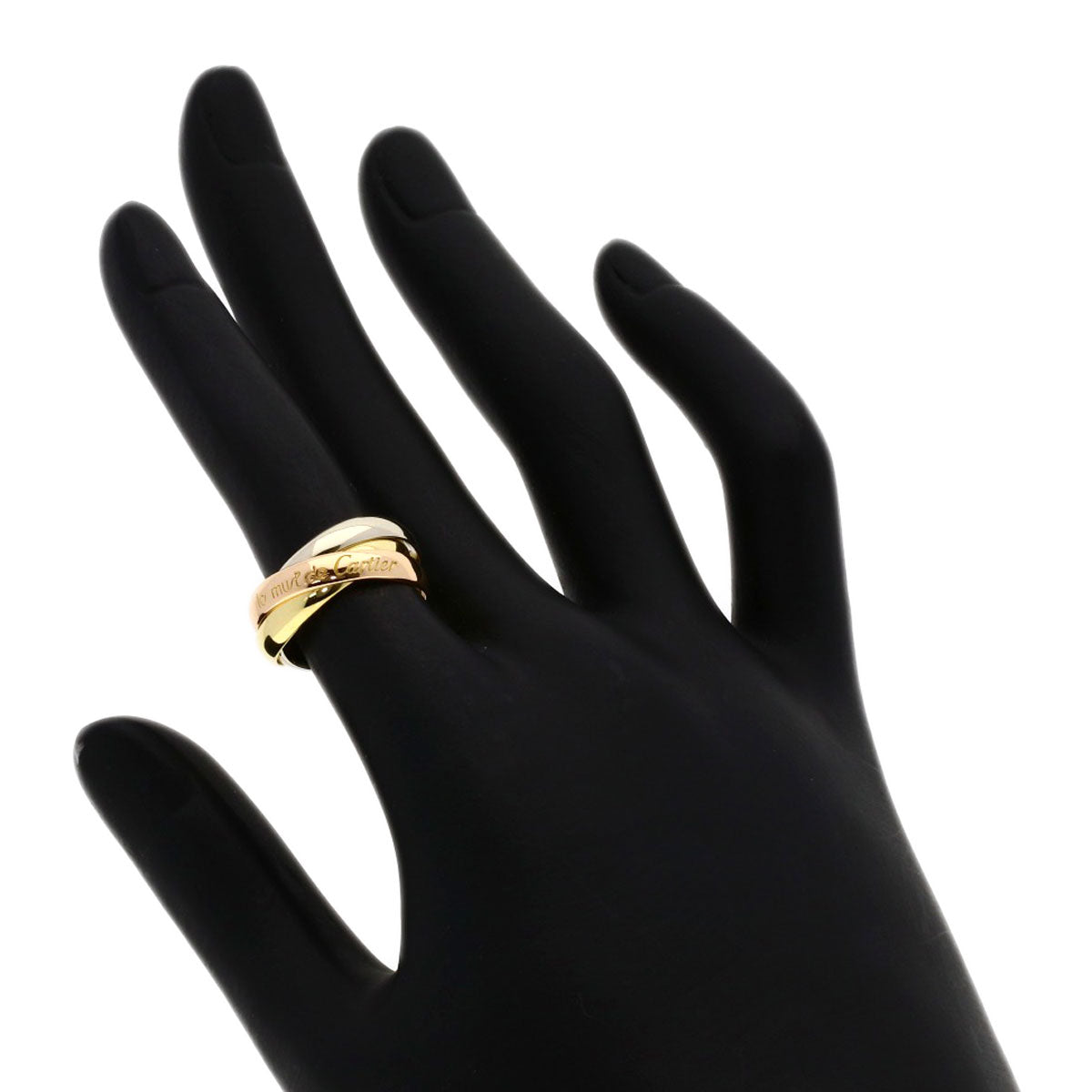 CARTIER Trinity #49 Ring K18 Yellow Gold 18K Pink GoldLadies [Used]