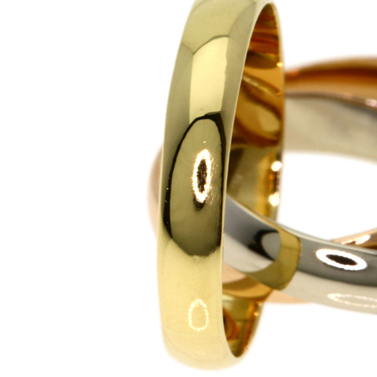 CARTIER Trinity #49 Ring K18 Yellow Gold 18K Pink GoldLadies [Used]