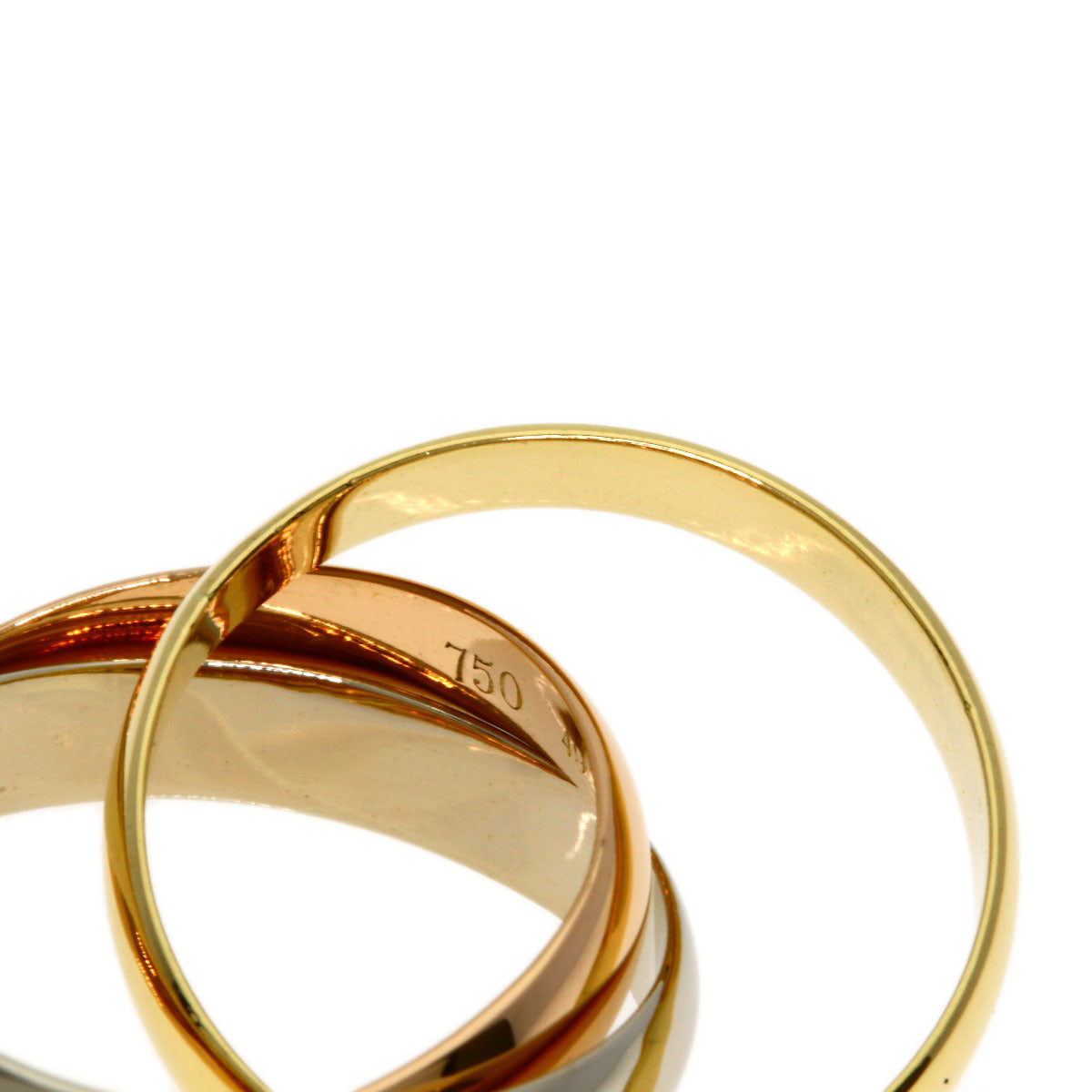 CARTIER Trinity #49 Ring K18 Yellow Gold 18K Pink GoldLadies [Used]