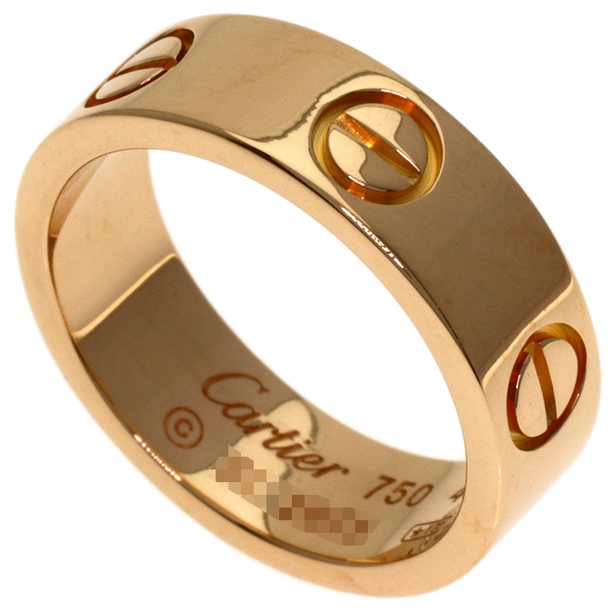 CARTIER love ring #49 Ring K18 Pink Gold Ladies [Used]