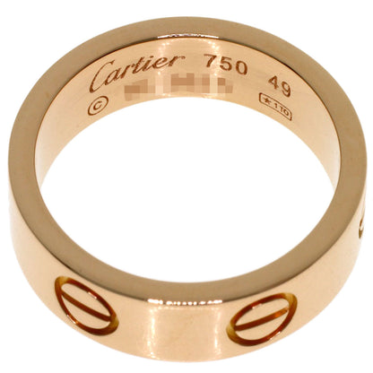 CARTIER love ring #49 Ring K18 Pink Gold Ladies [Used]