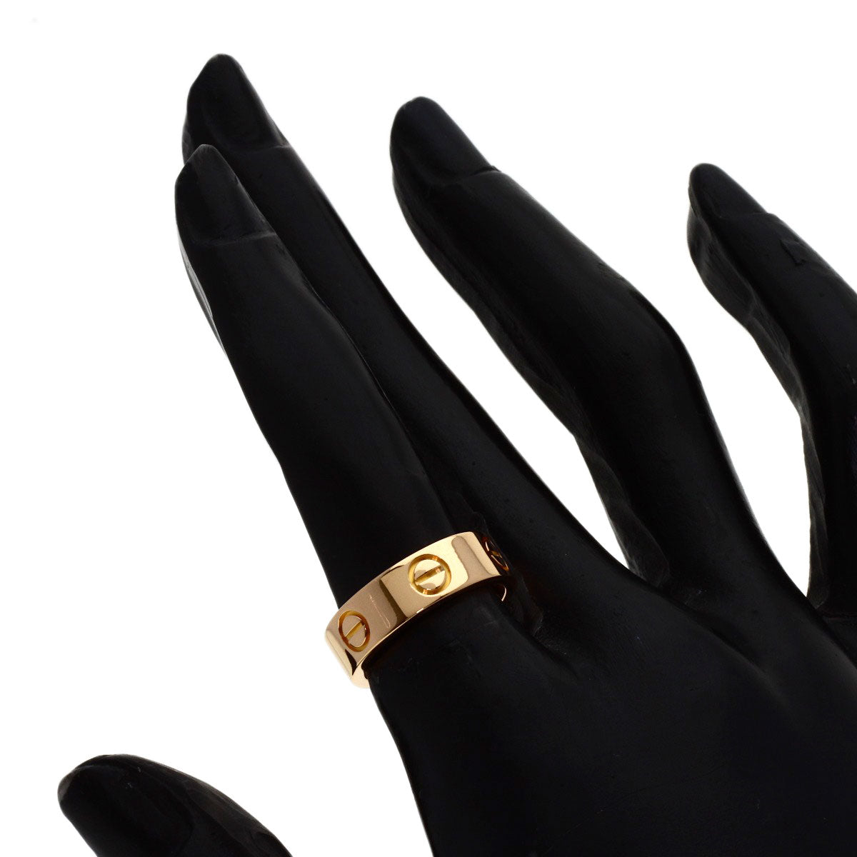 CARTIER love ring #49 Ring K18 Pink Gold Ladies [Used]