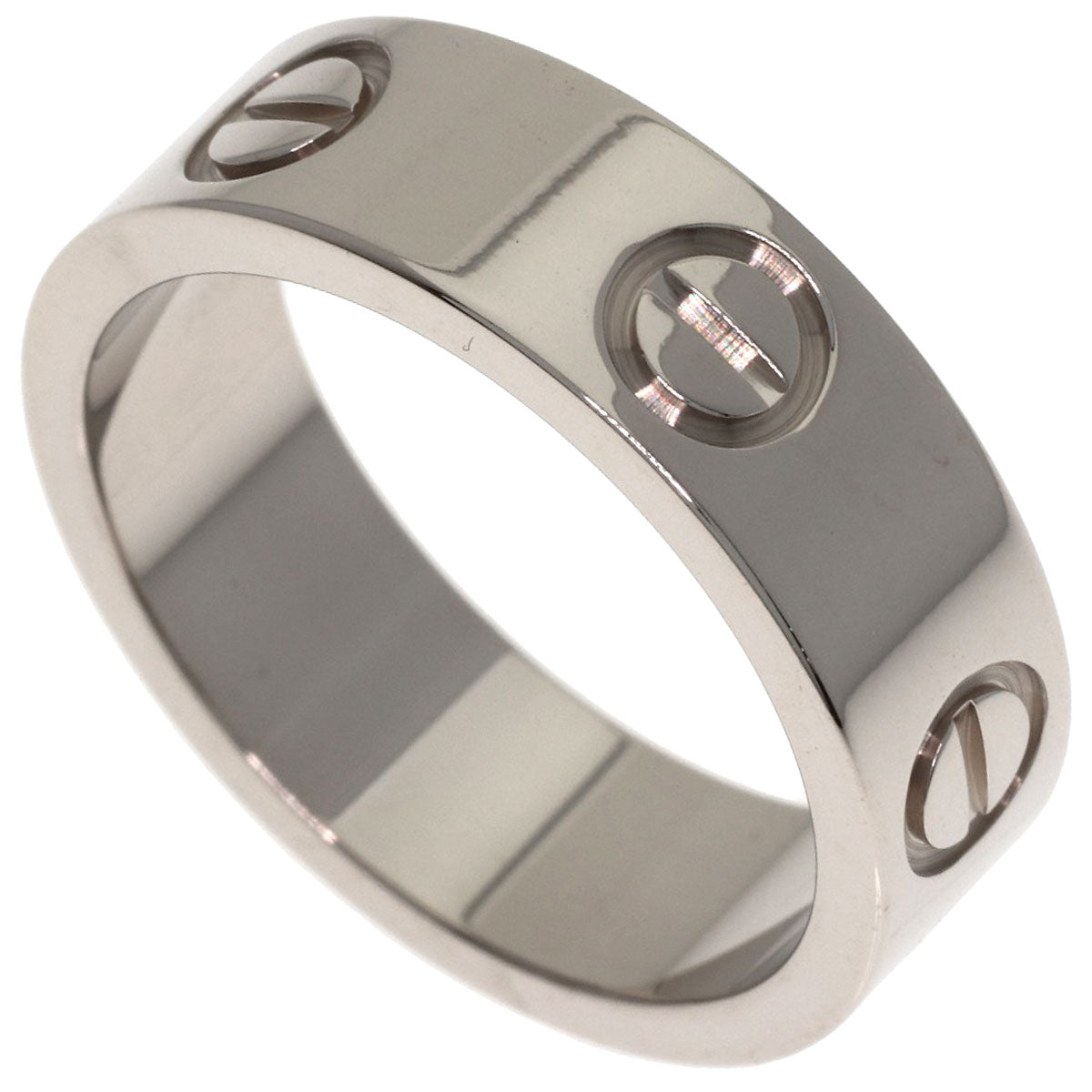 CARTIER love ring #49 Ring K18 White Gold Ladies [Used]
