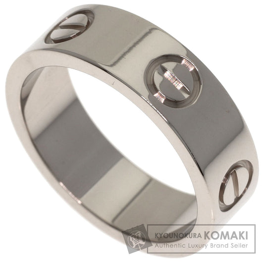 CARTIER love ring #49 Ring K18 White Gold Ladies [Used]