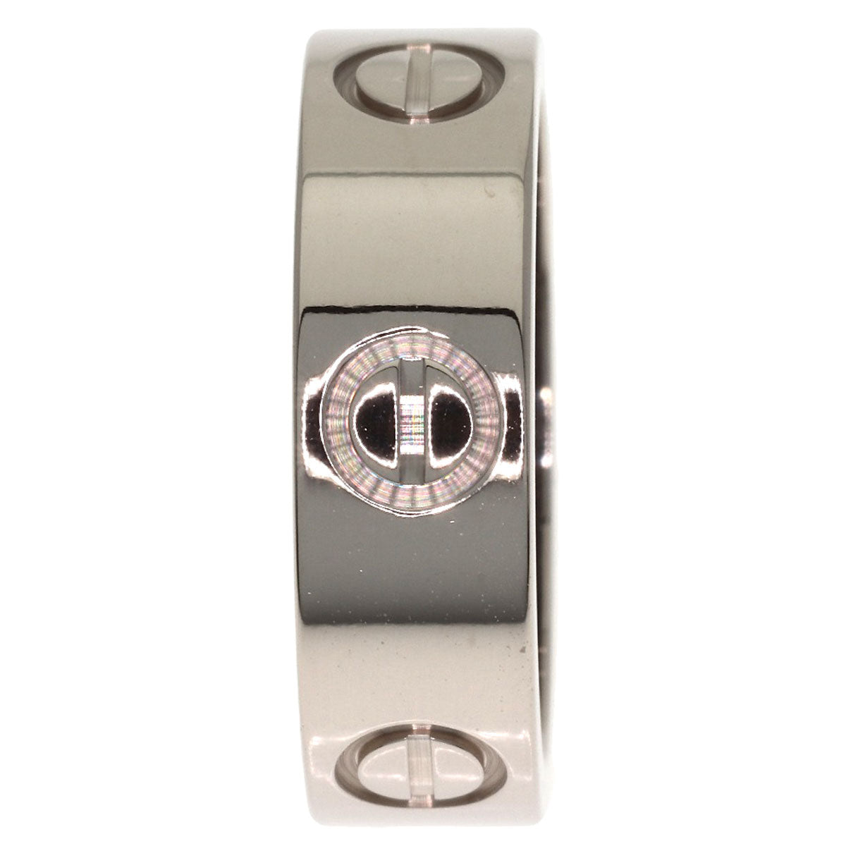 CARTIER love ring #49 Ring K18 White Gold Ladies [Used]