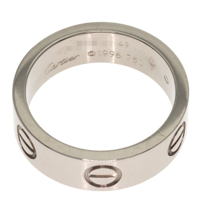 CARTIER love ring #49 Ring K18 White Gold Ladies [Used]