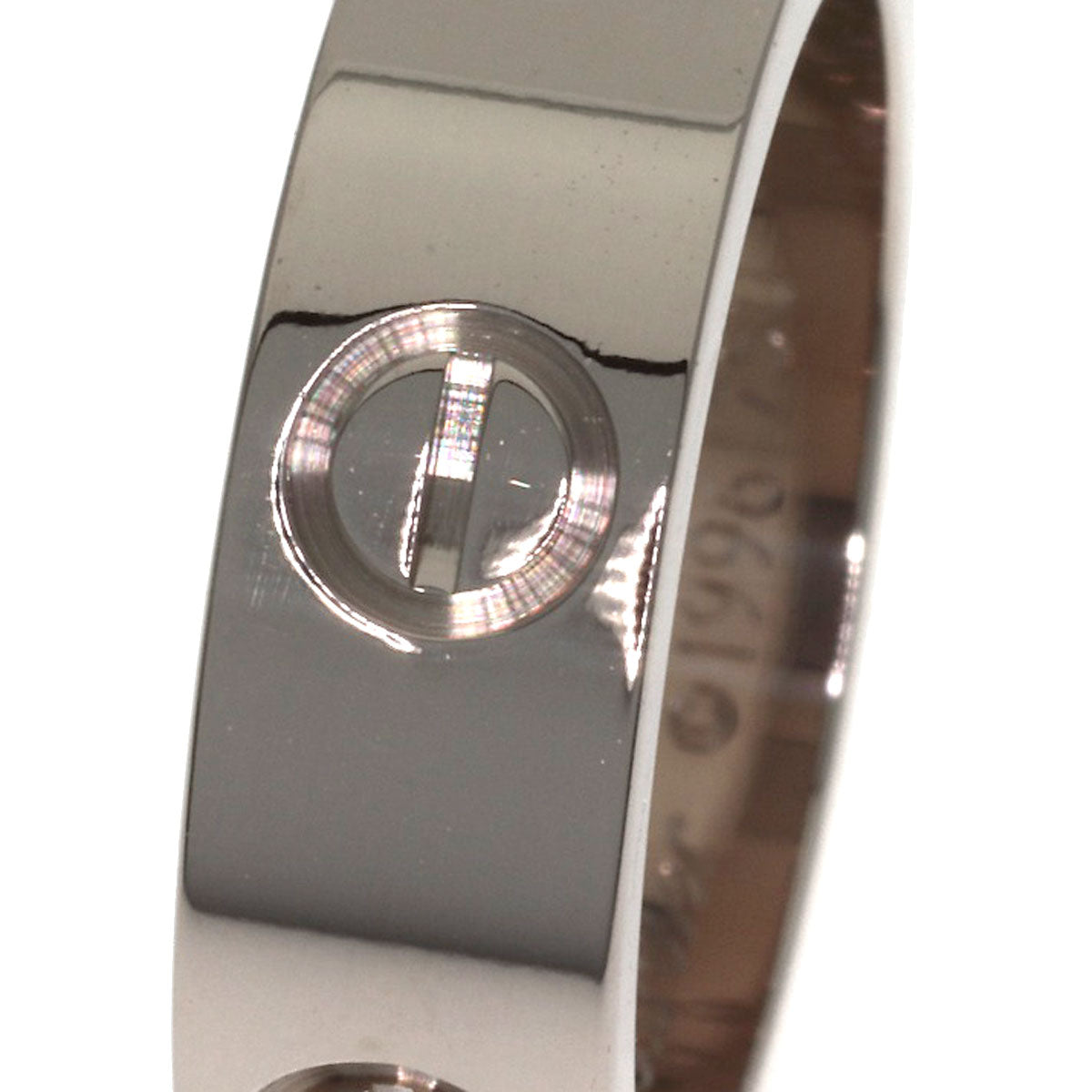 CARTIER love ring #49 Ring K18 White Gold Ladies [Used]