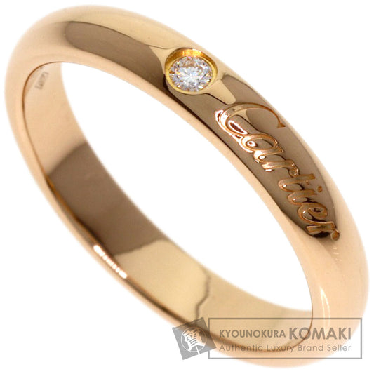 CARTIER 1895 Wedding Diamond #49 Ring K18 Pink Gold Ladies [Used]