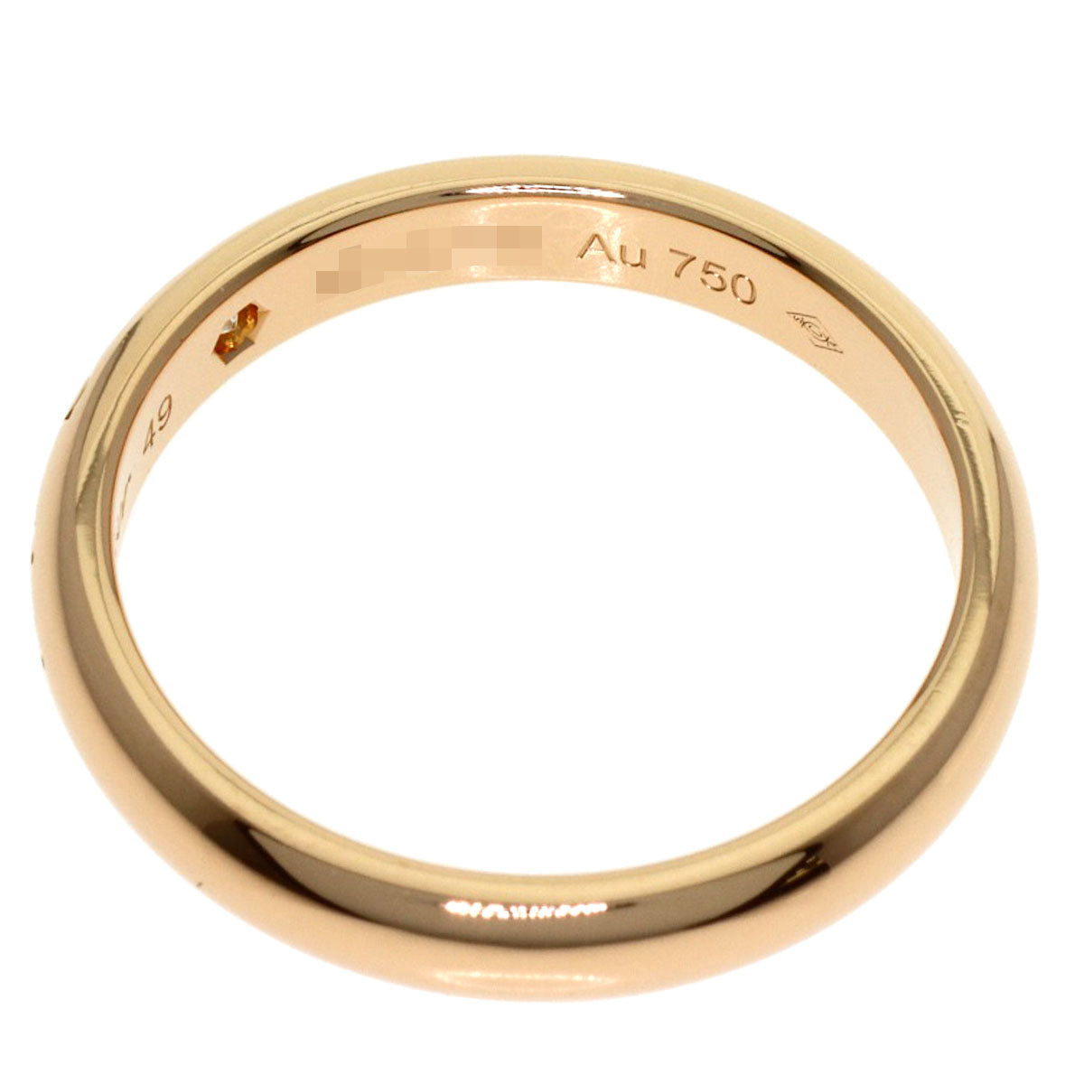 CARTIER 1895 Wedding Diamond #49 Ring K18 Pink Gold Ladies [Used]