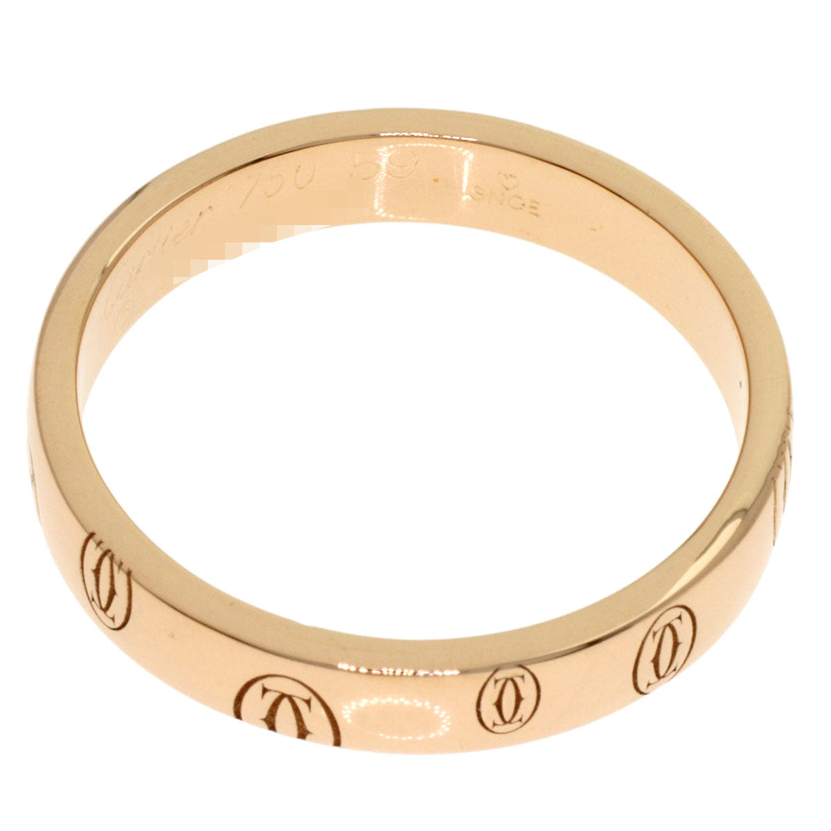 CARTIER Happy Birthday #59 Ring K18 Pink Gold Ladies [Used]