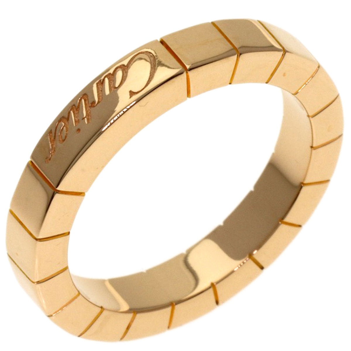 CARTIER Lanier # 47 Ring K18 Pink Gold Ladies [Used]