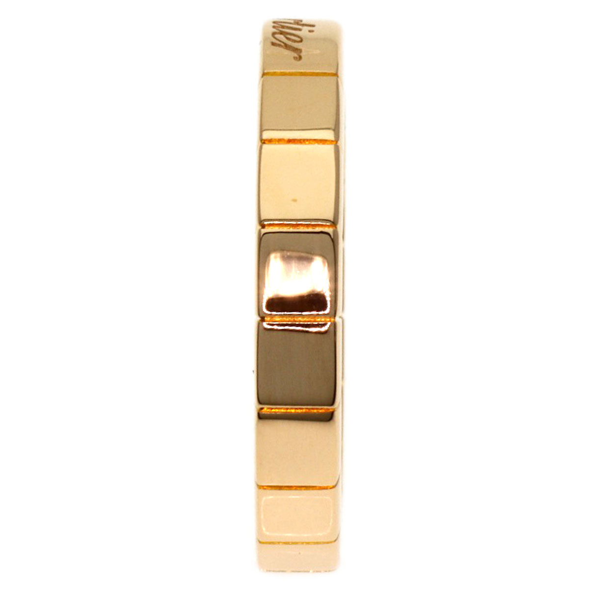 CARTIER Lanier # 47 Ring K18 Pink Gold Ladies [Used]