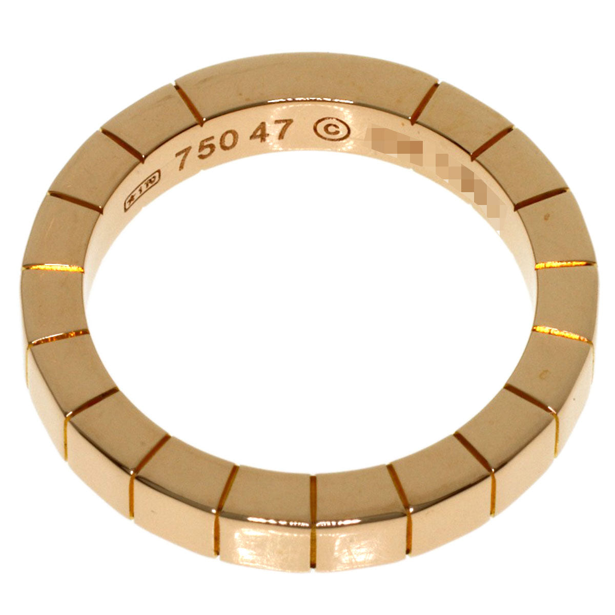 CARTIER Lanier # 47 Ring K18 Pink Gold Ladies [Used]
