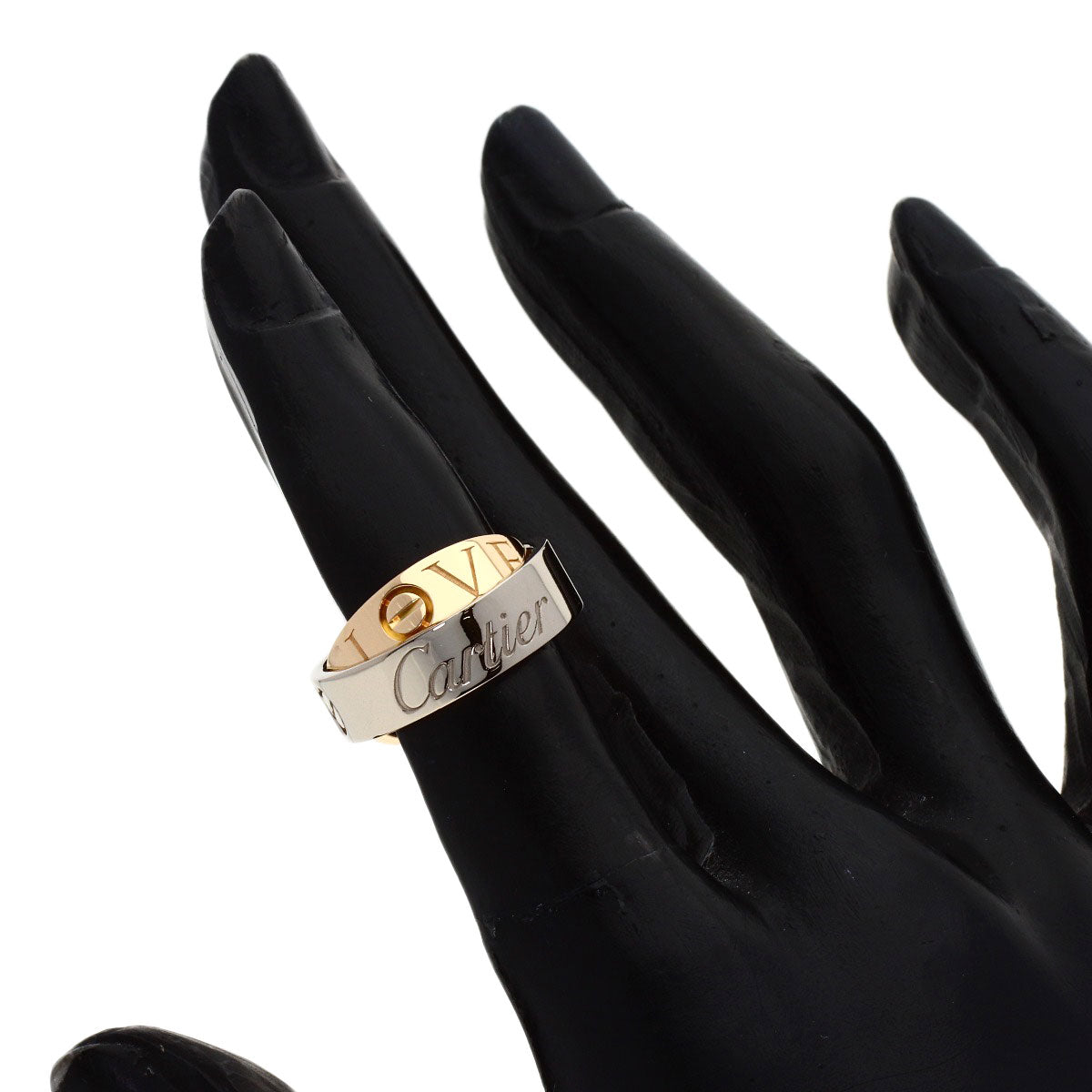 CARTIER Secret Love #45 Ring K18 White Gold 18K Pink GoldLadies [Used]
