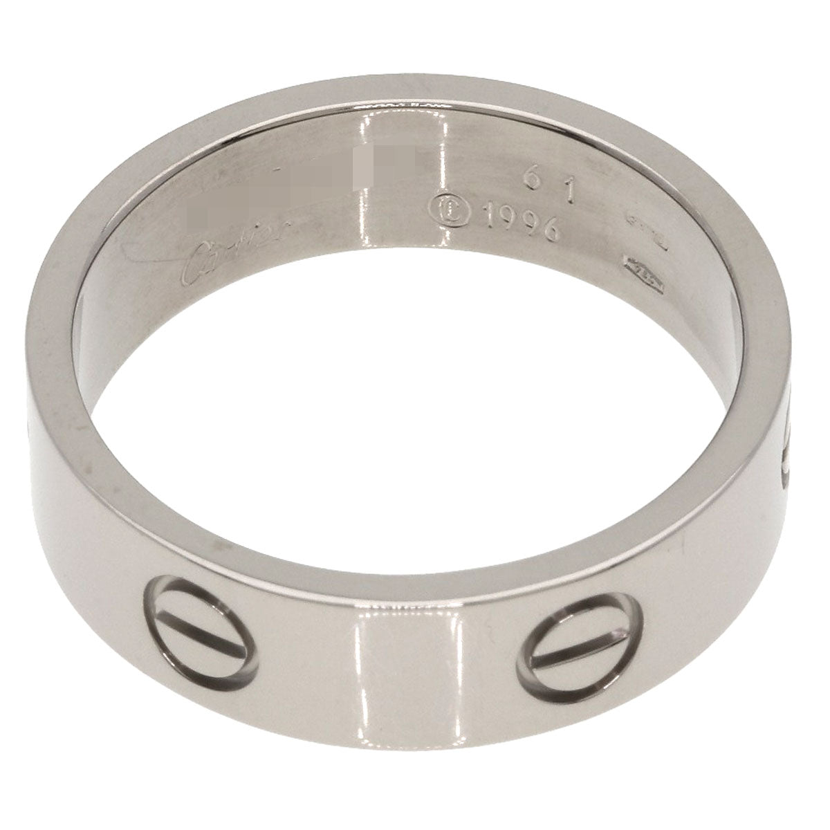 CARTIER love ring #61 Ring K18 White Gold mens [Used]