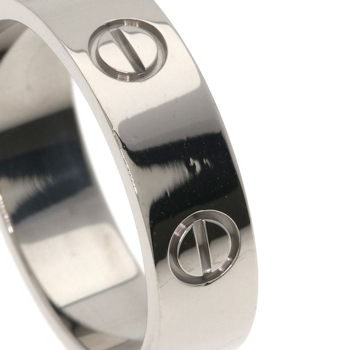 CARTIER love ring #61 Ring K18 White Gold mens [Used]