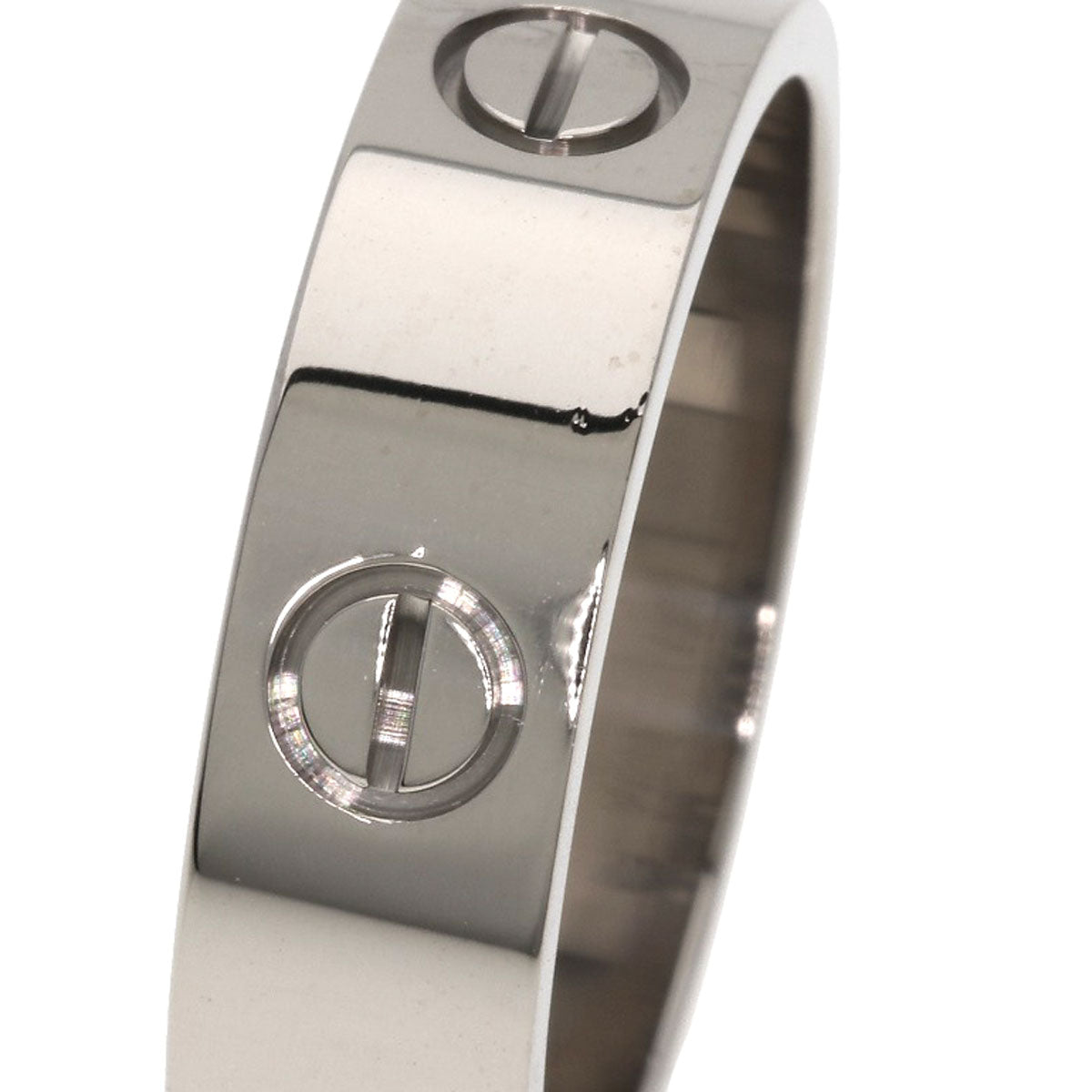 CARTIER love ring #61 Ring K18 White Gold mens [Used]