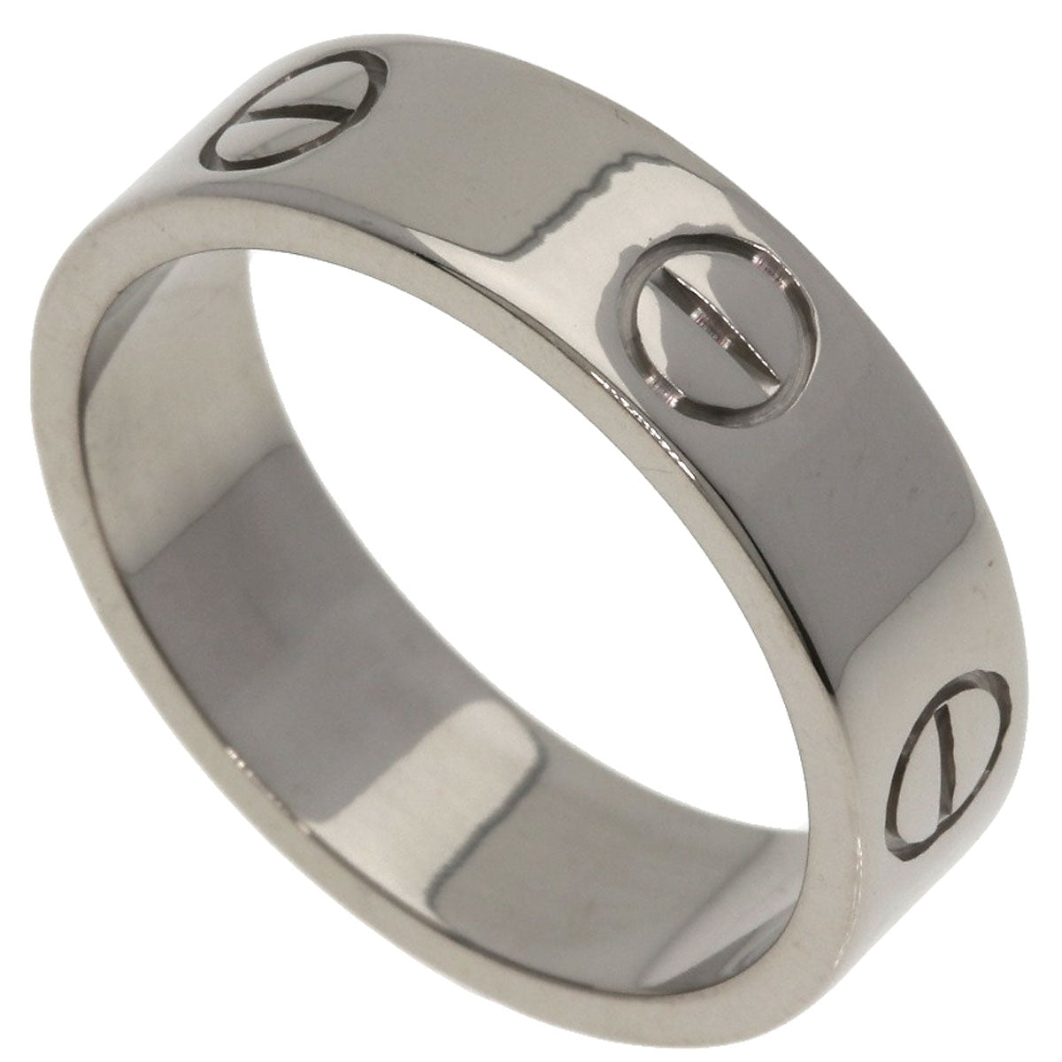 CARTIER love ring #55 Ring K18 White Gold Ladies [Used]