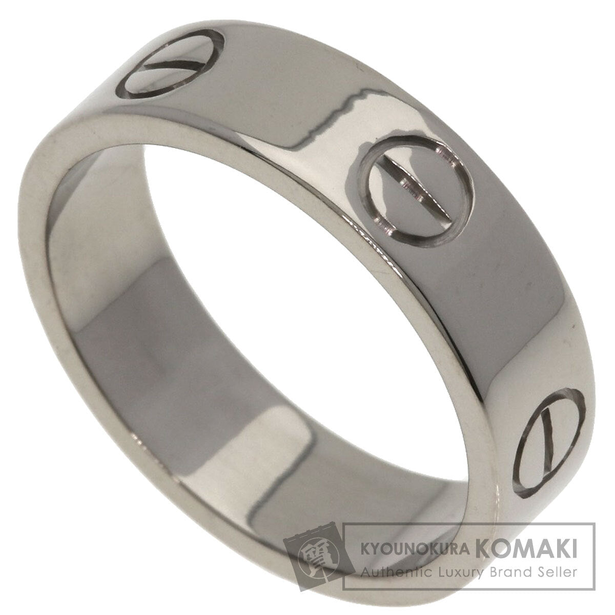 CARTIER love ring #55 Ring K18 White Gold Ladies [Used]