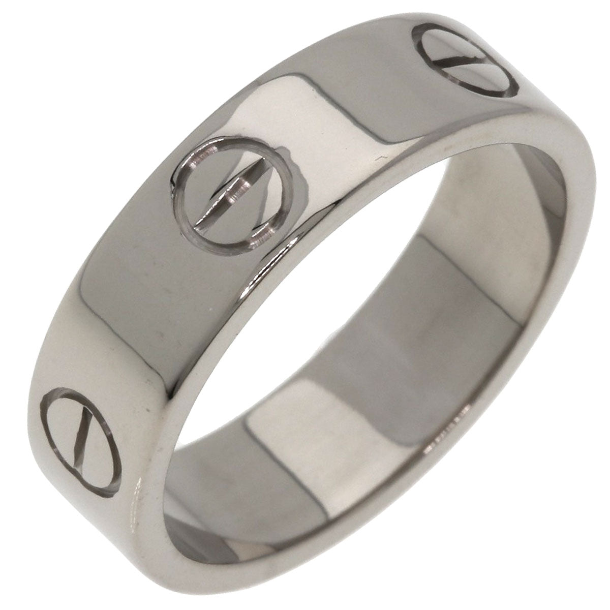 CARTIER love ring #55 Ring K18 White Gold Ladies [Used]
