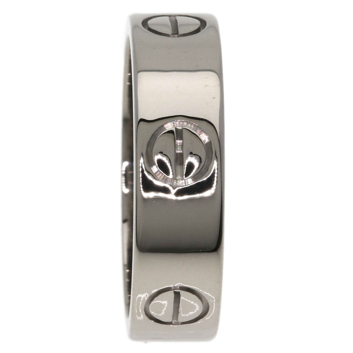 CARTIER love ring #55 Ring K18 White Gold Ladies [Used]