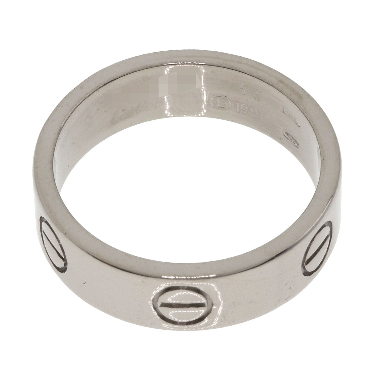 CARTIER love ring #55 Ring K18 White Gold Ladies [Used]
