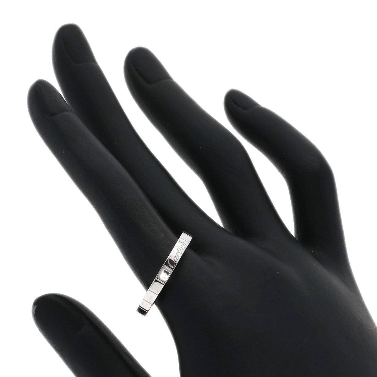 CARTIER Lanier # 58 Ring K18 White Gold Ladies [Used]