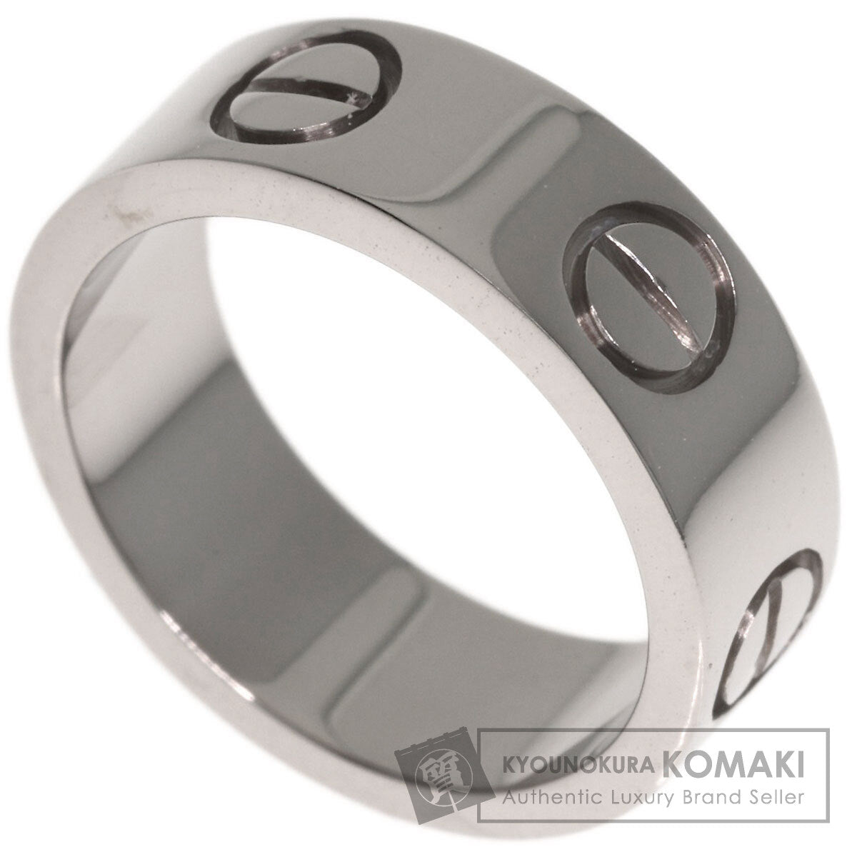 CARTIER love ring #45 Ring K18 White Gold Ladies [Used]