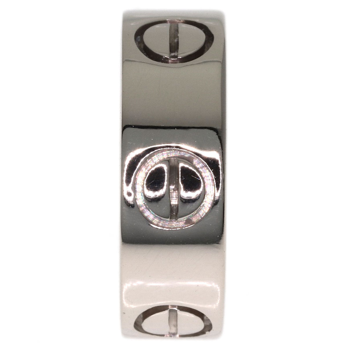 CARTIER love ring #45 Ring K18 White Gold Ladies [Used]