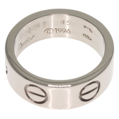 CARTIER love ring #45 Ring K18 White Gold Ladies [Used]