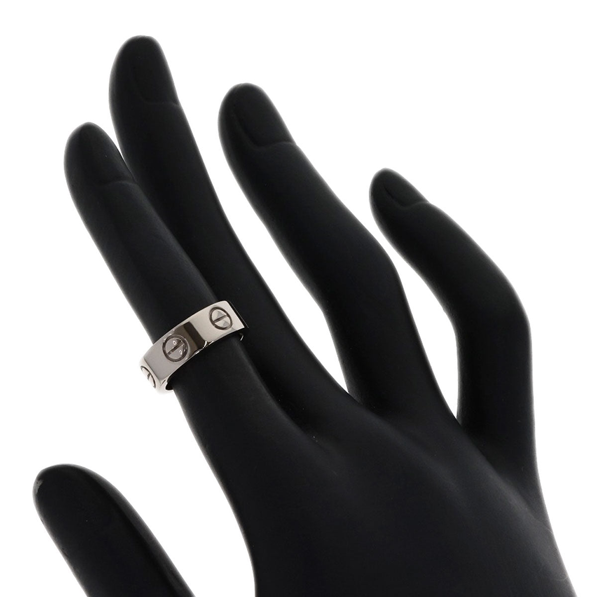 CARTIER love ring #45 Ring K18 White Gold Ladies [Used]
