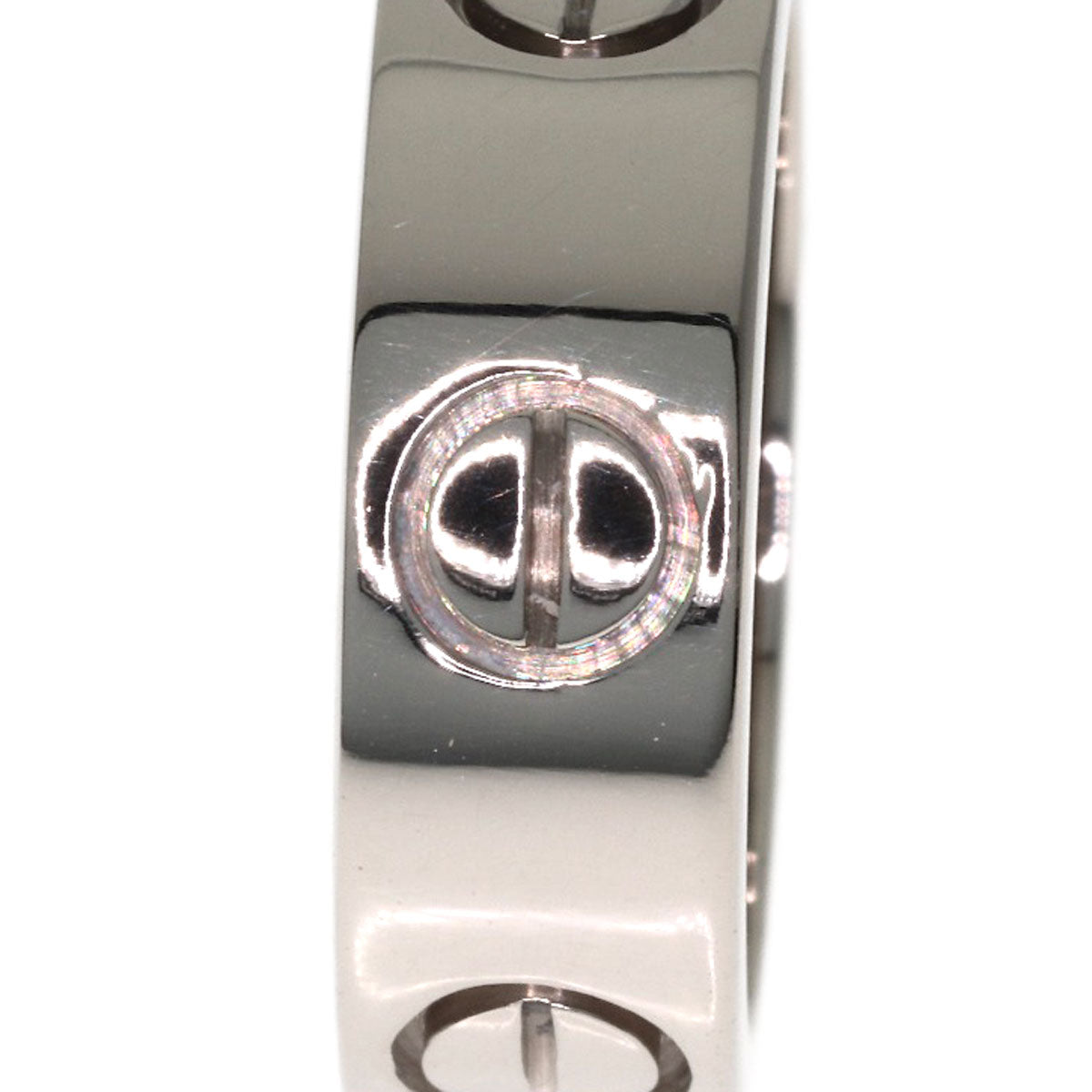 CARTIER love ring #45 Ring K18 White Gold Ladies [Used]