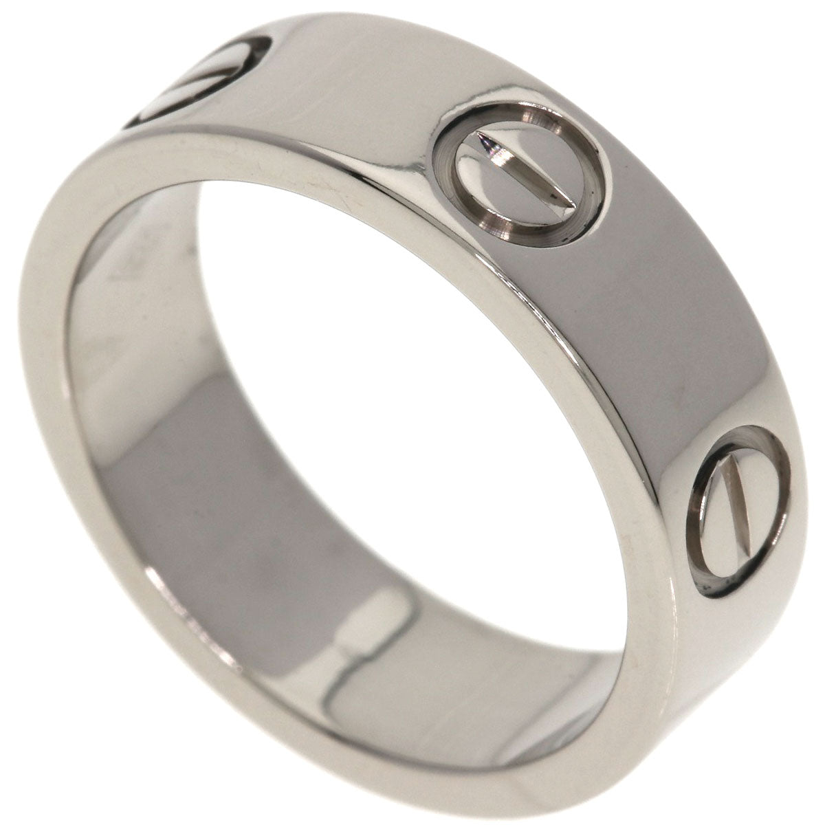 CARTIER love ring #49 Ring K18 White Gold Ladies [Used]