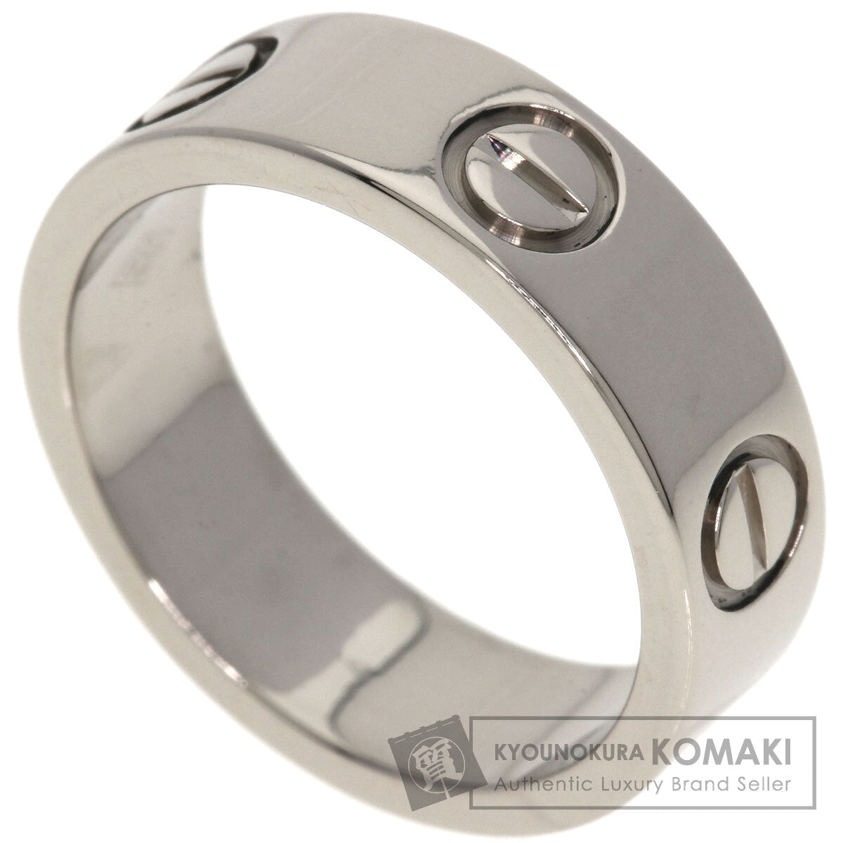 CARTIER love ring #49 Ring K18 White Gold Ladies [Used]