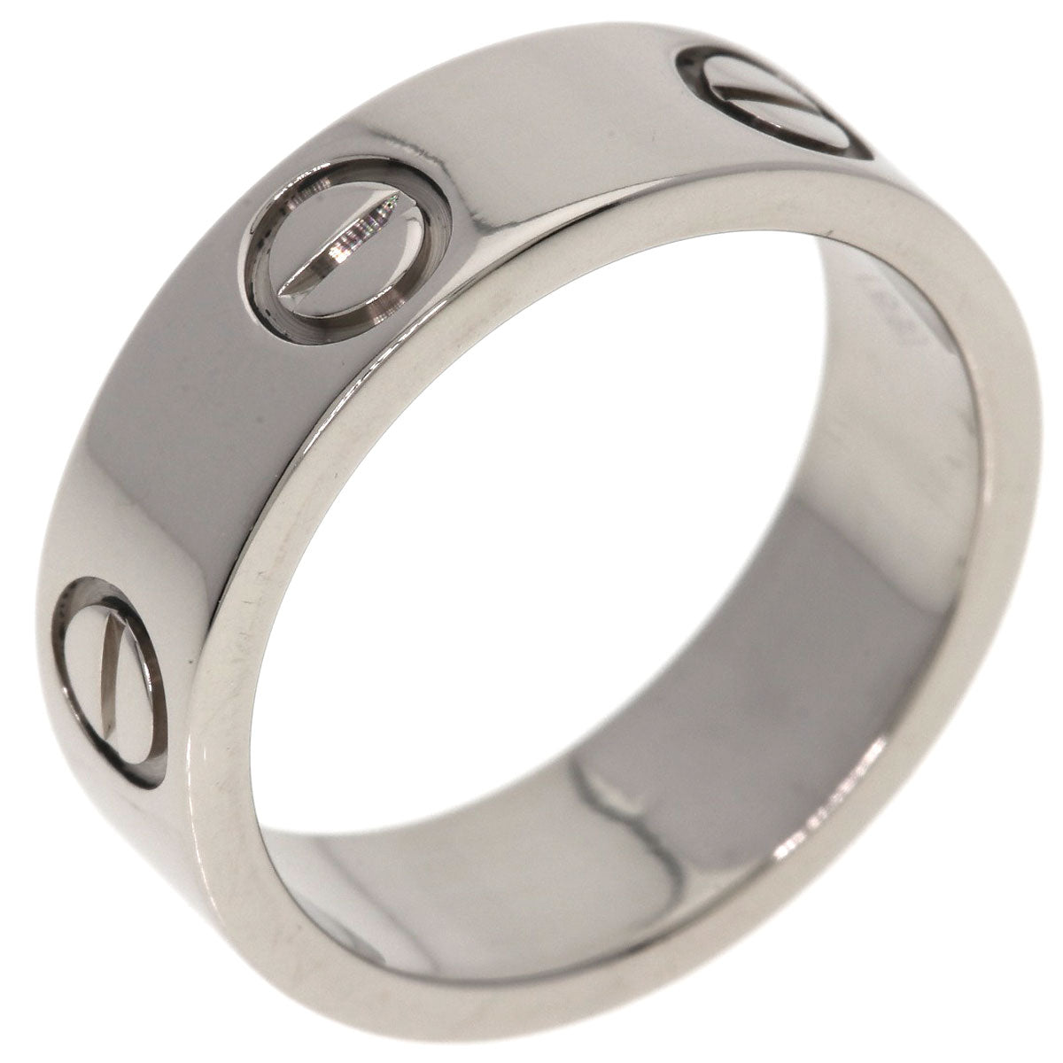CARTIER love ring #49 Ring K18 White Gold Ladies [Used]