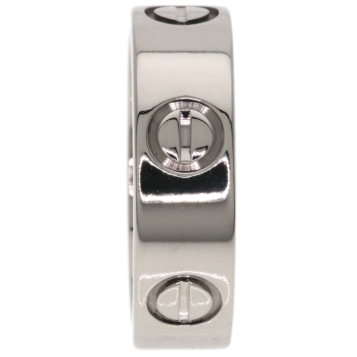 CARTIER love ring #49 Ring K18 White Gold Ladies [Used]