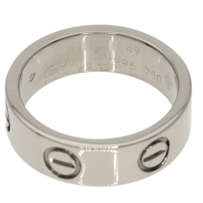 CARTIER love ring #49 Ring K18 White Gold Ladies [Used]