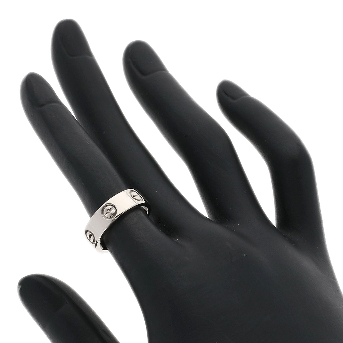 CARTIER love ring #49 Ring K18 White Gold Ladies [Used]