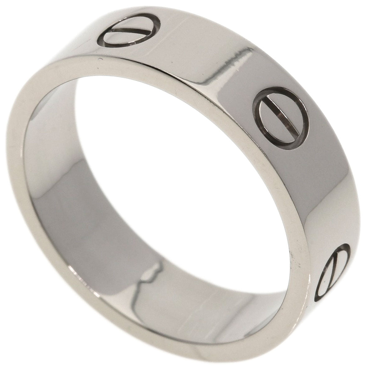 CARTIER love ring #61 Ring K18 White Gold Ladies [Used]